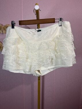 wild fable Cream Lace Skort